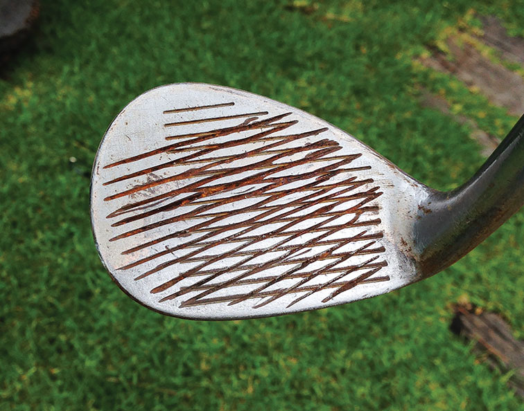 After taking inspiration from his breakfast, Andrew Daddo created The Waffle wedge, highlighted by an innovative face that has grooves cut square to the ball when the clubface is open. Genius?