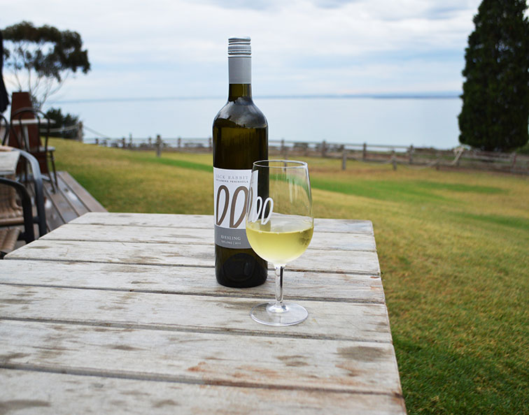Jack Rabbit's award-winning sparkling and riesling is best enjoyed at the Winery's restaurant cafe overlooking picturesque Port Phillip Bay.