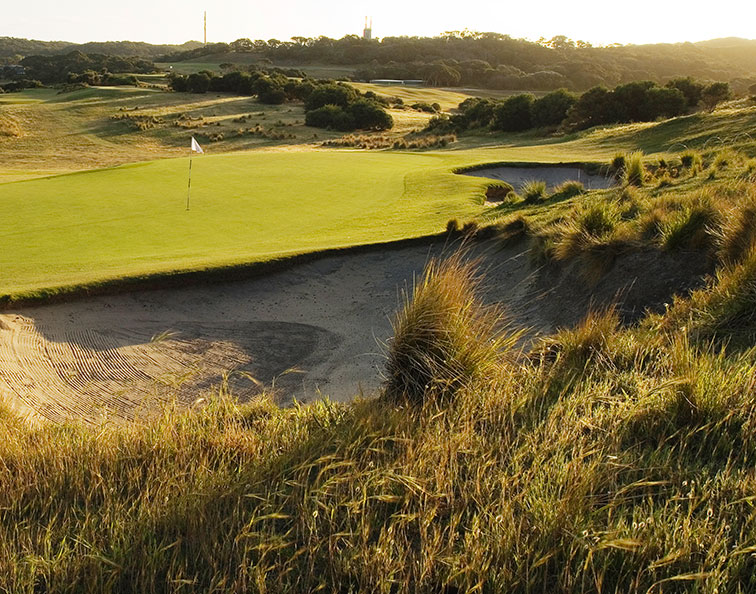 Portsea Golf Club on the Mornington Peninsula, one of the country's most vibrant wine regions.