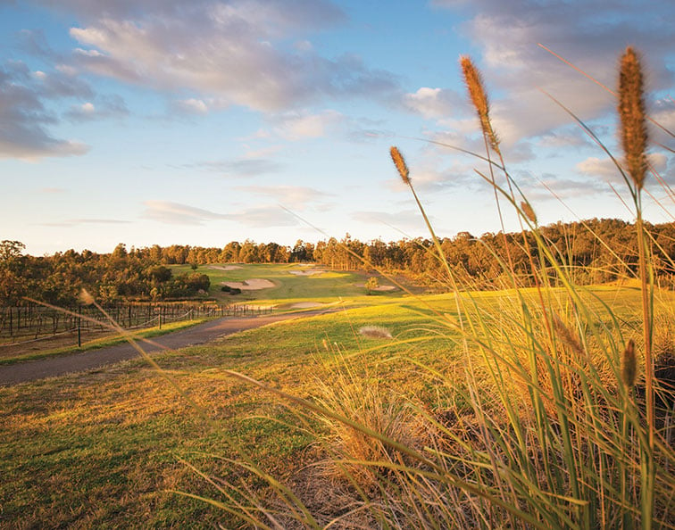 Cypress Lakes Resort in the NSW Hunter Valley. It's hard to beat this region with regards to sheer convenience when it comes to shifting between wine and golf pursuits.