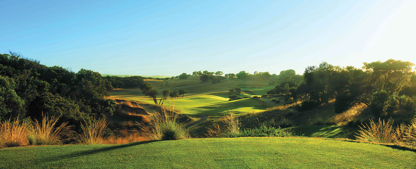 Moonah Links' Legends course provides an authentic Mornington Peninsula golf experience.