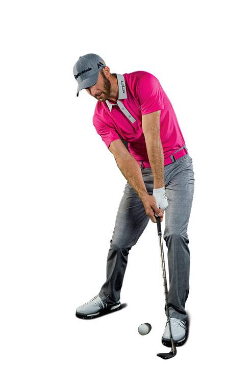 IMPACT: Keep the clubface pointing up, even after the strike.