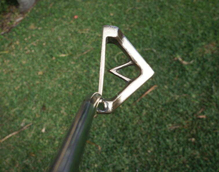 READER QUESTION: Do you know what this weird-looking putter is – or where it comes from? Email us at australiangolfdigest@cmma.com.au.