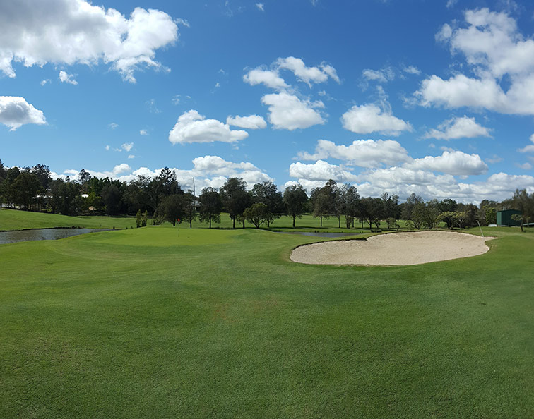 The par-4 17th is the longest two-shotter at McLeod but generally plays with the breeze at your back.
