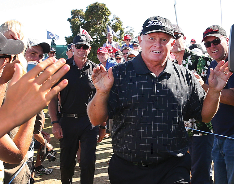 Peter Senior retires from  professional golf as a  true fan favourite.
