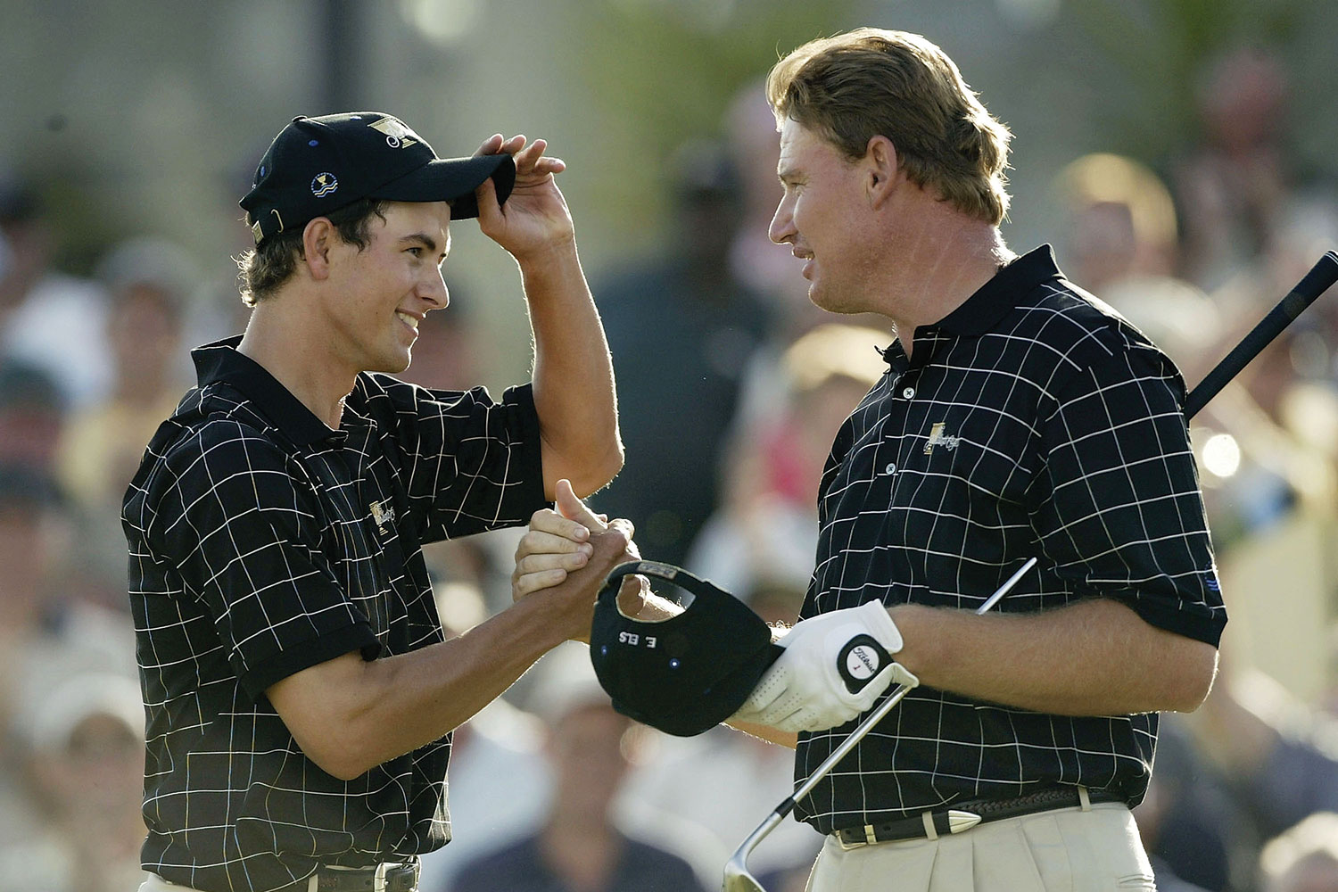 A 23-year-old Scott partnered South African icon Ernie Els in his homeland 14 years ago.