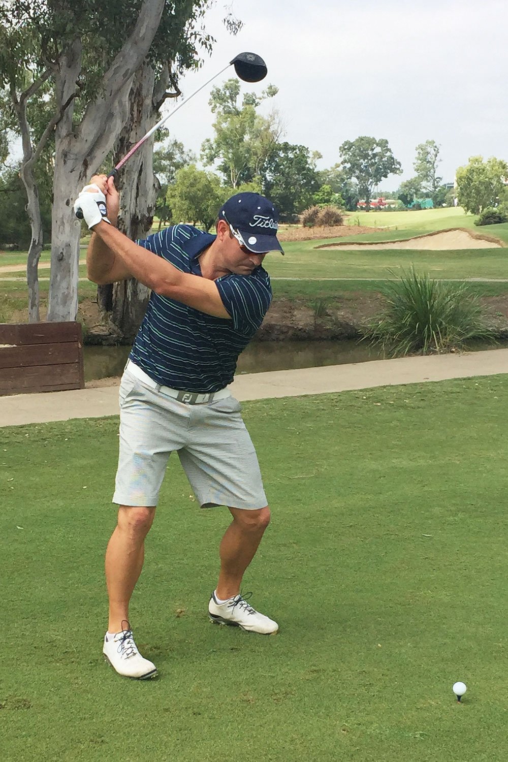 Former Test cricketer Ryan Harris likes  what he sees at Brisbane Golf Club.
