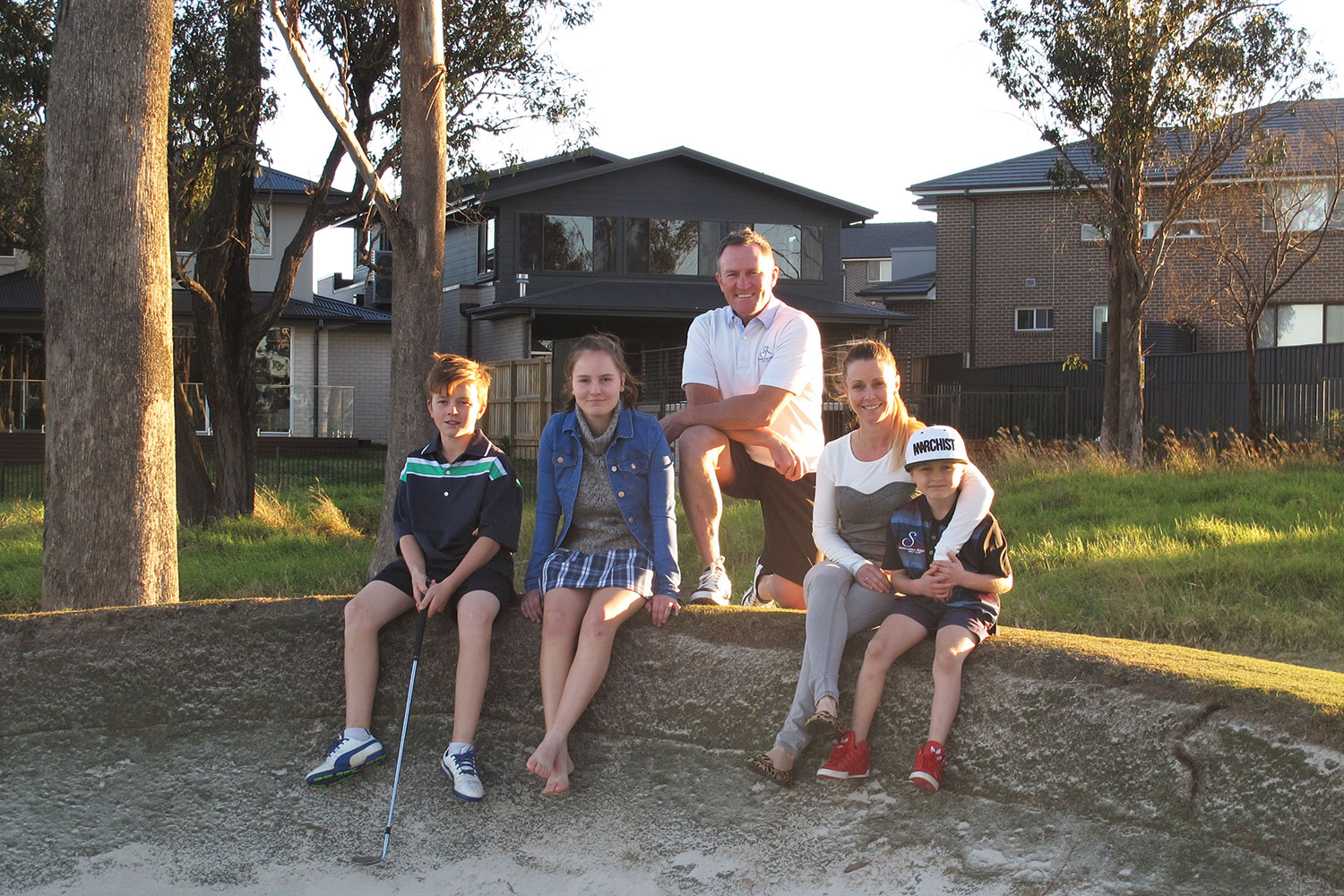 The Webber family feels right at home at Stonecutters Ridge.