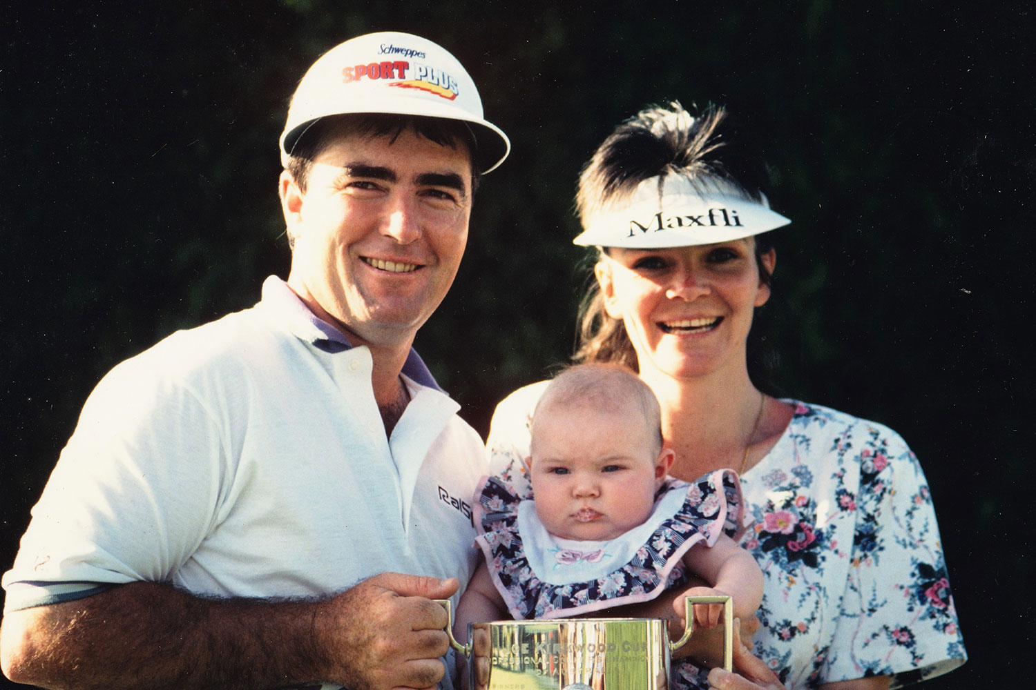 Craig and Jenny Parry with baby daughter April after  “Popeye” won the PGA in ’92