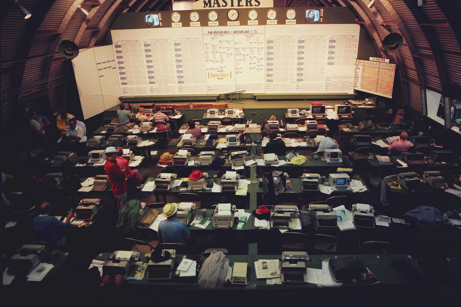The lavish new media centre at Augusta is nothing like the one reporters once congregated in.