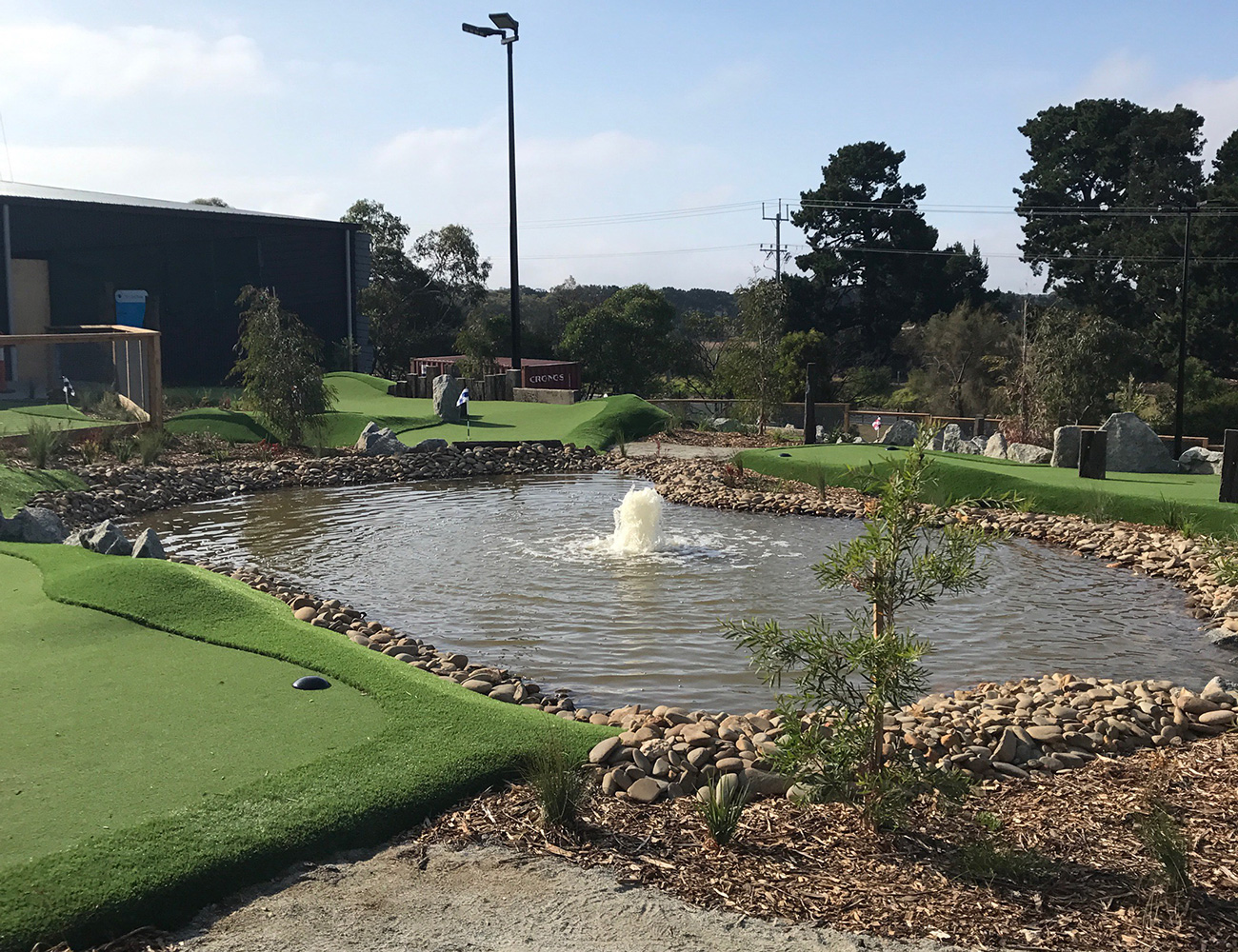 Mini-golf, food, drink – or all three? It is all catered for at Curlewis.