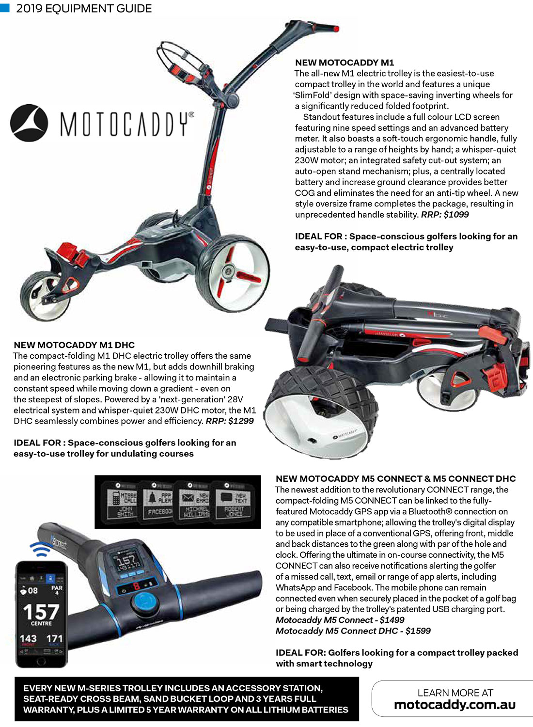 2019 Equipment Guide: Motocaddy