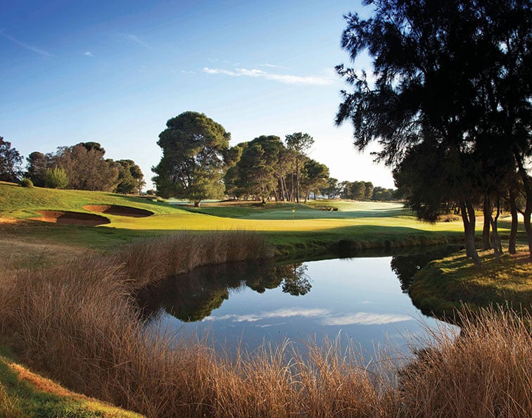 Glenelg Golf Club in Adelaide is one of several outstanding courses in the region with wine to match.