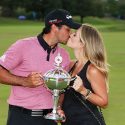 Jason and Ellie Day celebrate his 2015 Canadian Open victory during his Major-winning stretch of dominant play.
