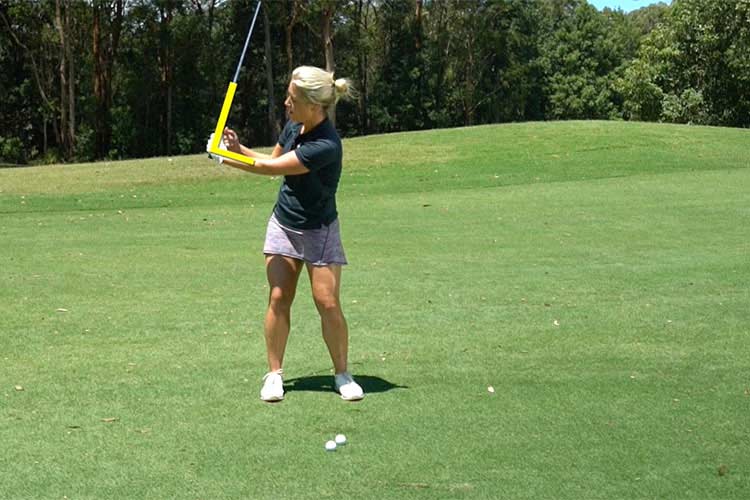 Golf swing with Annabel Rolley