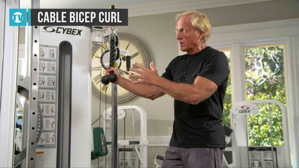Greg Norman: Workout series – No.2 – Cable bicep curls