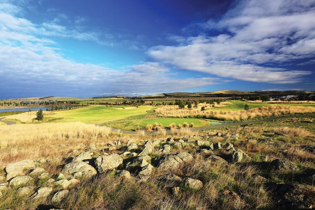 Golfers are given a constant reminder of what the land looked like back in Ned Kelly’s day, with basalt rock framing several holes at Club Mandalay.