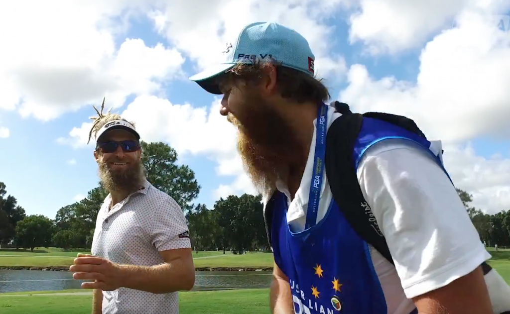 HILARIOUS: Jack Wilson has the real-life “Happy Gilmore caddie”