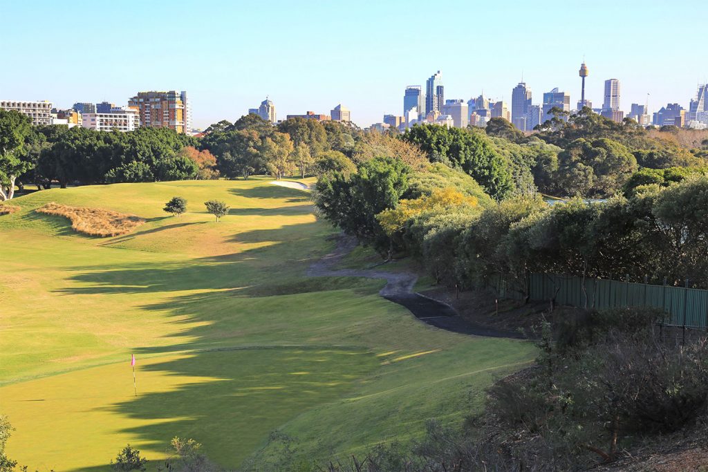 Moore Park is the most central of all the golf courses in Sydney.