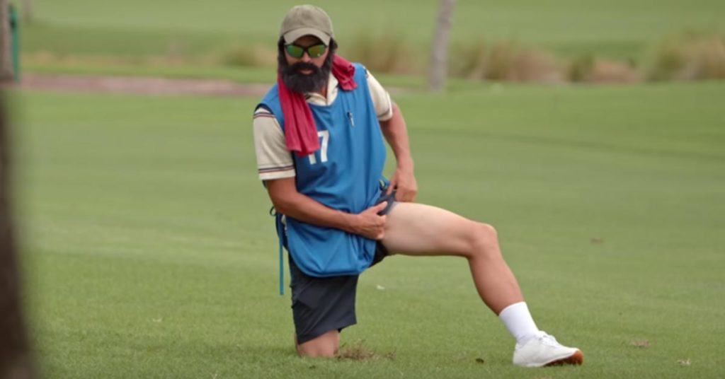 Rickie Fowler goes undercover as a caddie, fools everyone with Zach Galifianakis-esque beard