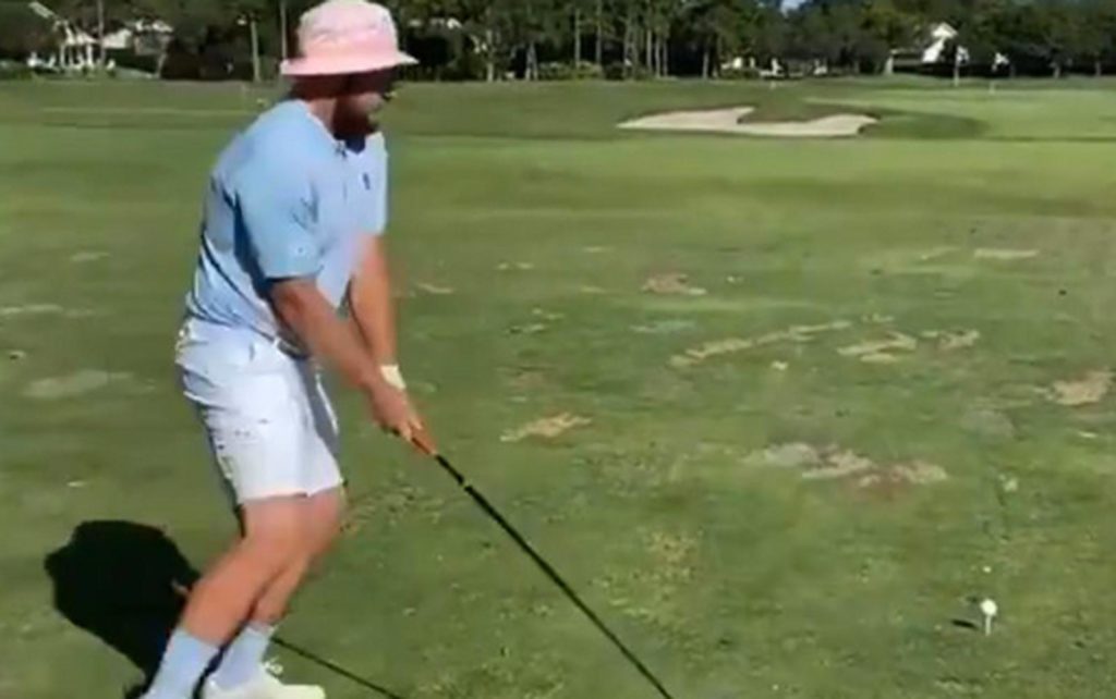 Tyrrell Hatton might be better at the Happy Gilmore swing than Happy Gilmore himself