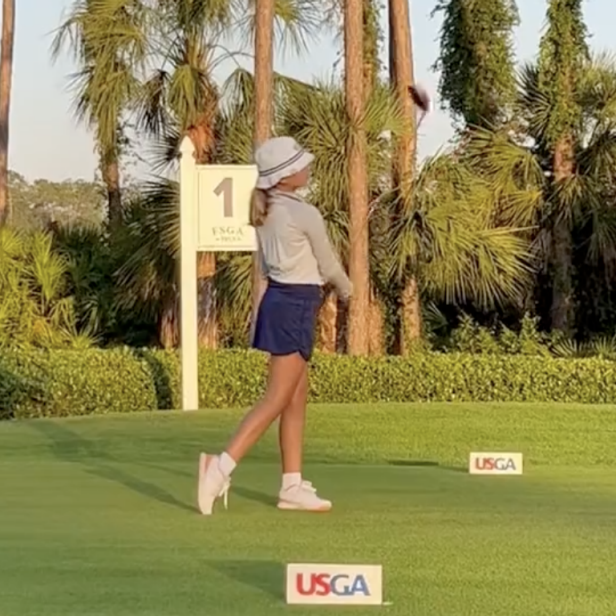 a-nine-year-old(!)-just-kicked-off-us.-women’s-open-qualifying-with-a-flawless-swing-and-club-twirl