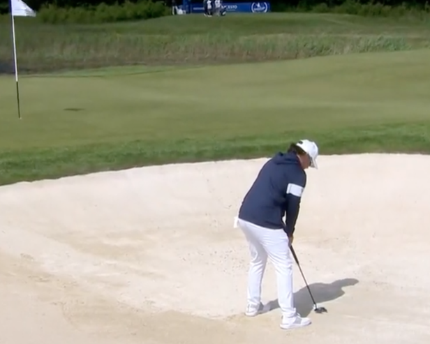 one-of-us:-dp-world-tour-pro-putts-from-bunker-at-porsche-european-open