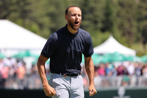steph-curry-shooting-to-replicate-famous-woods,-mcilroy,-spieth-shots-in-new-tv-show
