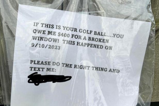 owner-of-golf-course-home-posts-sign-asking-for-reimbursement-for-broken-window.-do-they-have-a-case?