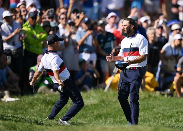 ryder-cup-2023:-max-homa-walk-off-chip-in-lone-bright-spot-for-americans,-who-finally-win-first-full-point