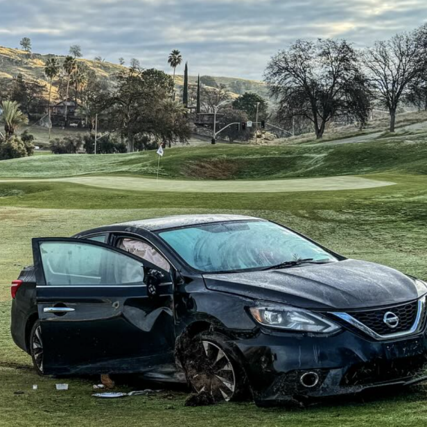 woman-crashes-car-on-eighth-hole-of-california-course,-prompting-police-to-crack-golf-jokes