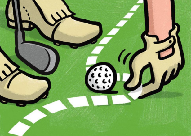 Rules Review: My ball is in bounds, but an OB stake is interfering with my shot. Can I move the stake?