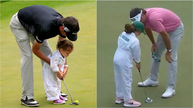 masters-2024:-bubba-watson’s-daughter-hits-three-long-putts-at-par-3-contest-as-augusta-national-roars
