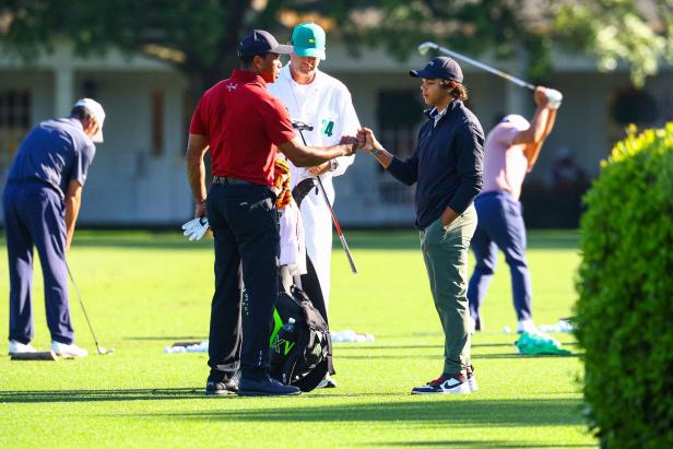 masters-2024:-charlie-woods-spotted-on-range-working-with-tiger-as-he-preps-for-sunday’s-final-round