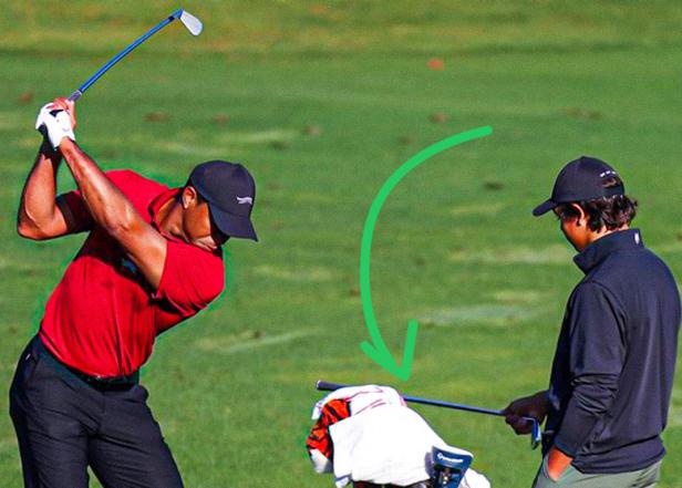 Masters 2024: What was Charlie Woods helping Tiger with on the range?