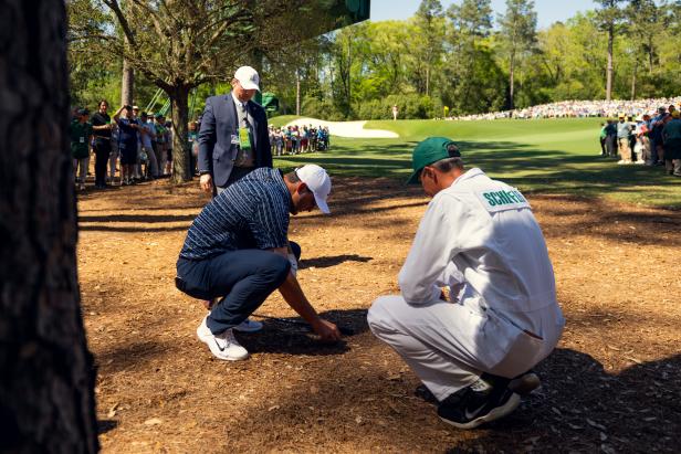 Rules Review: I know I saw his golf ball move when he removed that pine straw. Why wasn’t he penalised?