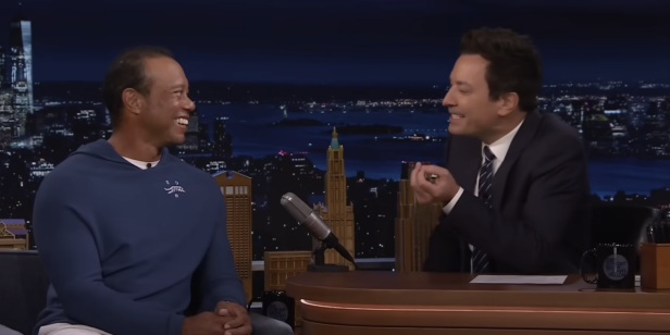 Tiger Woods tells Jimmy Fallon funny story about why he wears red on Sundays