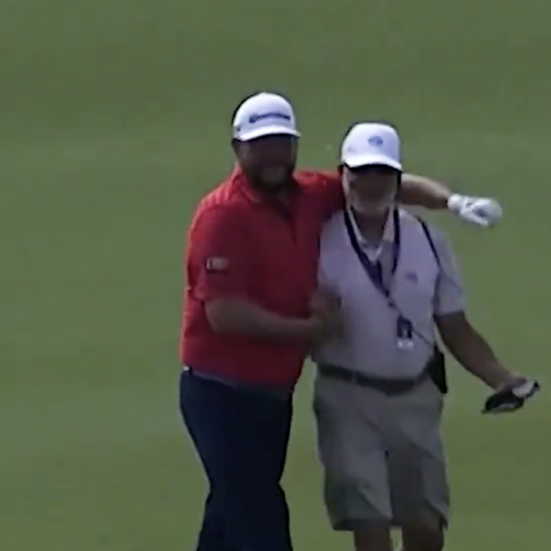 Michael Block holes out for eagle, high fives walking scorer, remains one of golf’s greatest showmen