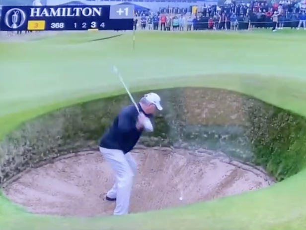 British Open 2024: Former champ comes out of Open hibernation, promptly shanks one in pot bunker