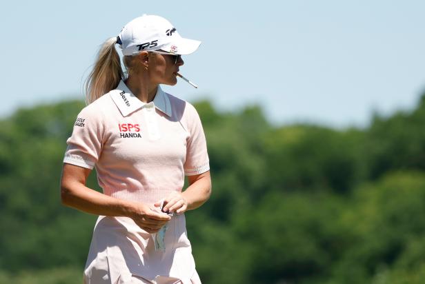 Charley Hull isn’t allowed to smoke at Le Golf National, but that hasn’t stopped fans from lighting up – Australian Golf Digest